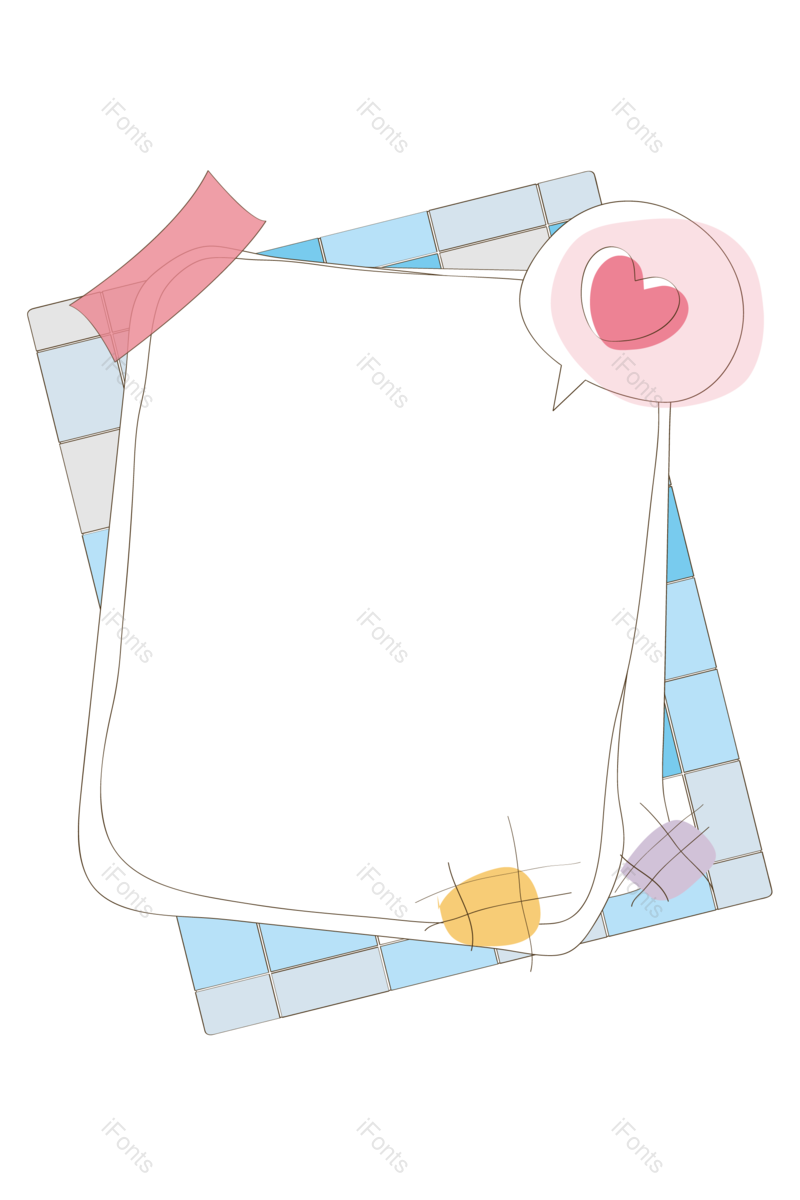 卡通风图片,卡通边框元素,矢量元素PNG,手绘免抠素材